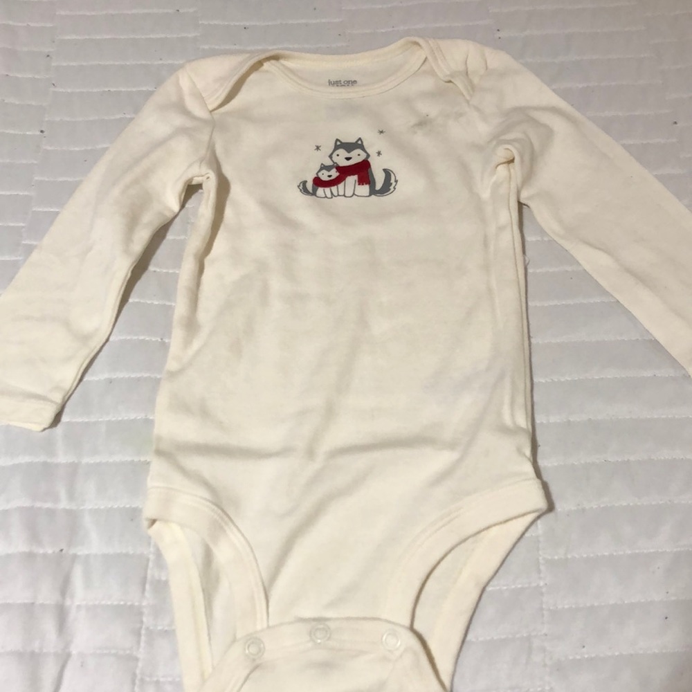 Long sleeve White Onesie